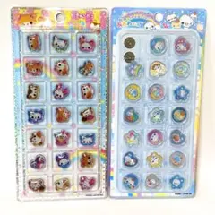 新品 キラコロおはじきシール あわわちゃん きゅるポコシール ハムハムcafe