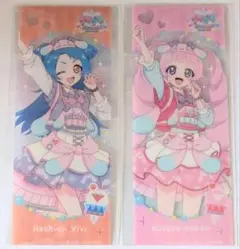 ひみつのアイプリ アイプリワールド クリアしおり 八王子ビビ 青空ひまり 2点