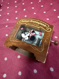 東京ディズニーランド　ミニーちゃん　手回し　オルゴール
