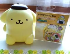 サンリオ ポムポムプリン 小物入れ 貯金箱 フィギュア フレークシール セット