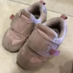 アシックス ピンク スニーカー ベルクロ留め