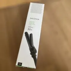 SALONIA セラミックカールヘアアイロン 32mm ブラック