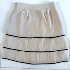 【訳あり】ハニーズ　フリルスカート　ベージュ　　平成ファッション　Y2K