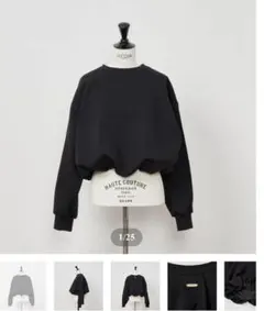 Heve ヘイヴ Cloud Balloon Sweat black