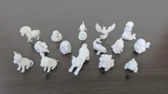 動物たちのミニチュア（15種の中から３個）
