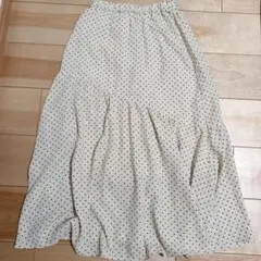 ドット柄フレアスカート Sサイズ
