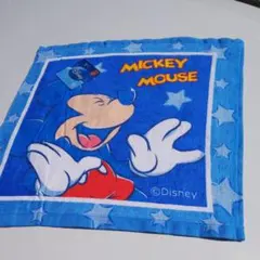 ミッキーマウスウォッシュタオルA
( ハンドタオル)ブルー系