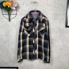 【古着】AVAIL ジャンパー/ブルゾン ジップアップ M ネイビー チェックのサムネイル