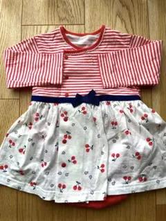 【combimini さくらんぼ柄ワンピース】