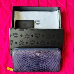 MCM ウォレット パイソンレザー ミラスペシャル ロイヤルブルーのサムネイル