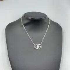 27 ヴィンテージ ジバンシー　シルバー ロゴモチーフ ネックレス