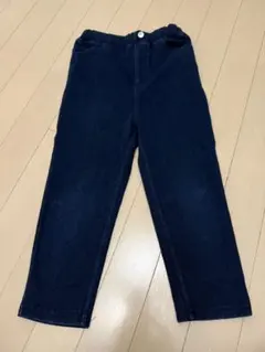 【プティマイン】petit main スマイルパンツ、ネイビー 防汚 110cm