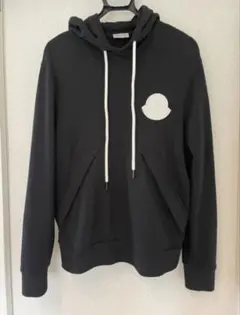 MONCLER ブラック パーカー ダブルワッペン - メルカリ