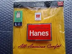 Hanes イエロー タンクトップ Lサイズ