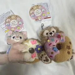 フィルド ウィズ ジョイ　ダッフィー リーナベル　ぬいぐるみバッジ　ドーナツ