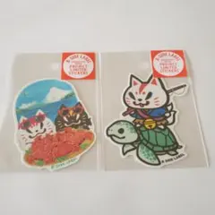 B-SIDE　LABEL　ステッカー　おいなり　２種類セット