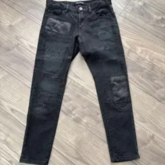 最終値下ジュンヤワタナベ　コムデギャルソン　パッチワークブラック デニム