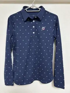 Callaway ネイビー 星柄ポロシャツ M