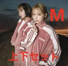 adidas w adibreak velour tt pink M 上下セット