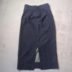 【美品】ロペピクニック デニムスカート レースアップウエスト タイトスカート