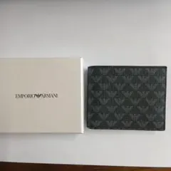 EMPORIO ARMANI 二つ折り財布 ロゴ総柄のサムネイル