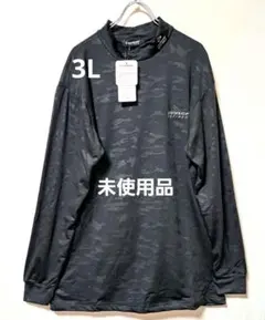 DUNLOP　迷彩柄長袖カットソー　黒　トップス　3L　仕事着のサムネイル