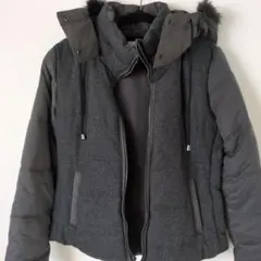 期間限定価格❣OLD NAVY ダウンジャケット S グレー ファー付きのサムネイル