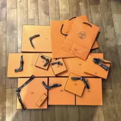 HERMES エルメスギフト箱11個 + 紙袋3枚セット