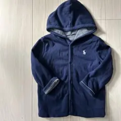 ラルフローレン リバーシブル ボーダー ネイビー フード付き パーカー 70
