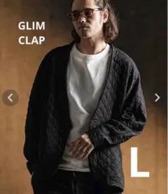 GLIMCLAP collarless キルティングジャケット Lのサムネイル