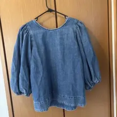 ZARA THE ROBIN BLOUSE デニムブラウス 背中空きMサイズ