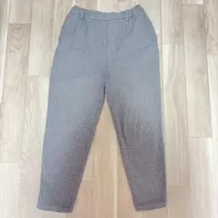 studio CLIP チェック柄 テーパードパンツ Sサイズ