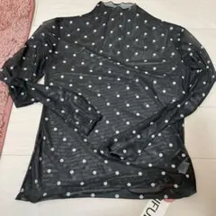 FRIFUL ドット柄 長袖シャツ XL ストレッチ　重ね着