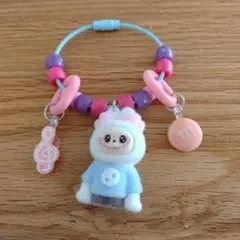 ラブブミニ（フロッキー加工）じゃらじゃらキーホルダー　243番