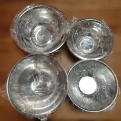 ステンレス製調理用ボウル、ザル7個セット