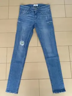 GYDA BOTH SIDE RIPPEDデニムスキニーパンツ