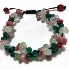 no.6 天然石　手編みブレスレット