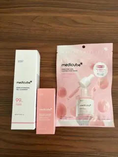 【新品】メディキューブ スキンケア3点セット 美容液 パック クレンジング