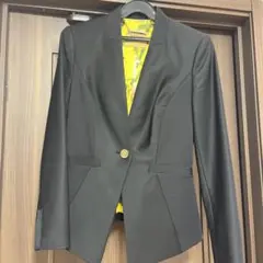 値下げ！TED BAKER ブラック ノーカラージャケットのサムネイル