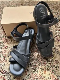 Dr.Scholl メモリークッション オフィス、ナースサンダル ブラックのサムネイル