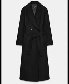 W*y様 ZARA ソフトハイネックベルトコート　ロング　コート ZARAソフトハイネックベルトコート - メルカリ