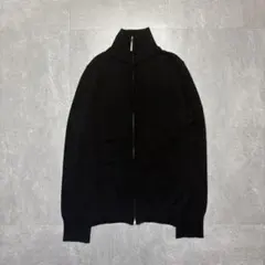 INGNI ニット ジップアップ ジャケット ハイネック 黒 ブラック 長袖 M