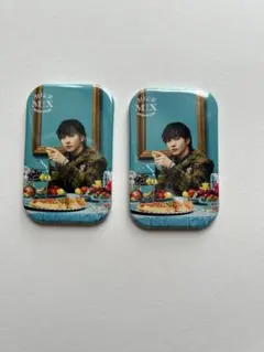 M!LK M!X museum スクエア　缶バッチ　吉田仁人　2個セット