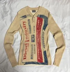 DIESEL K-Lancy ヘンリーネック ニットセーター ベージュ SS23 - メルカリ