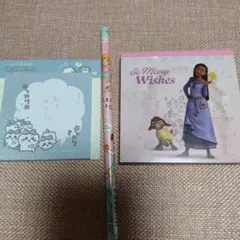 付箋、メモ、鉛筆2Bセット