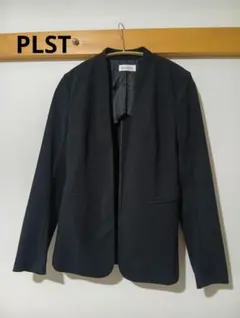 美品　PLST プラステ　ノーカラージャケット　ブラック　Sサイズのサムネイル