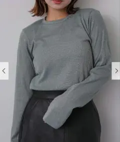 ラメリブロングTシャツのサムネイル
