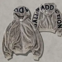 存在感抜群✨ GALLIS ADDICTION ファーブルゾン ビッグロゴ L