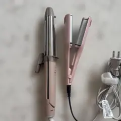 2wayヘアアイロン ピンク