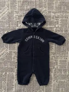 COMME CAISM フード付きロンパース 50〜70cm